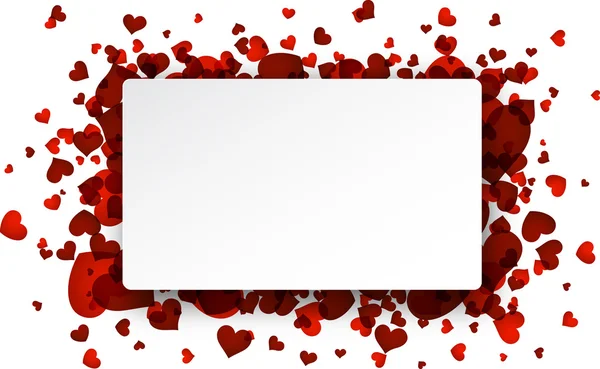 Valentine φόντο με καρδιές. — Διανυσματικό Αρχείο
