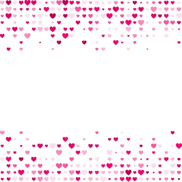 Valentijn achtergrond met harten. — Stockvector