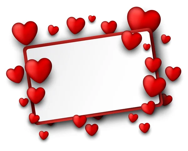 Valentine bakgrund med hjärtan. — Stock vektor