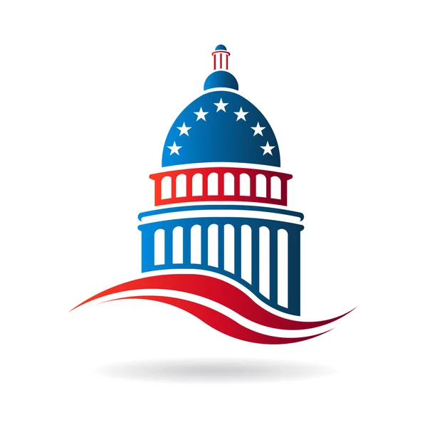 House Of Representatives Building Clipart Red