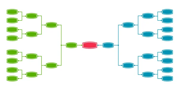 blank 16 team tournament bracket isolated on white background 14764023  Vector Art at Vecteezy