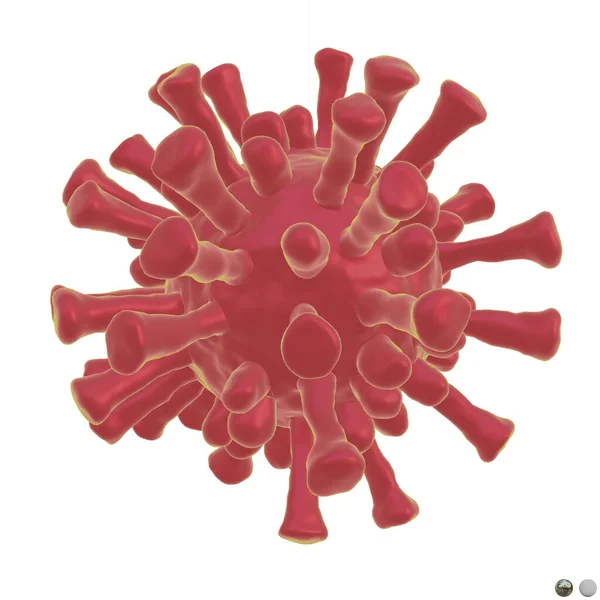 코로나 바이러스에 바이러스의 렌더링 — 스톡 사진
