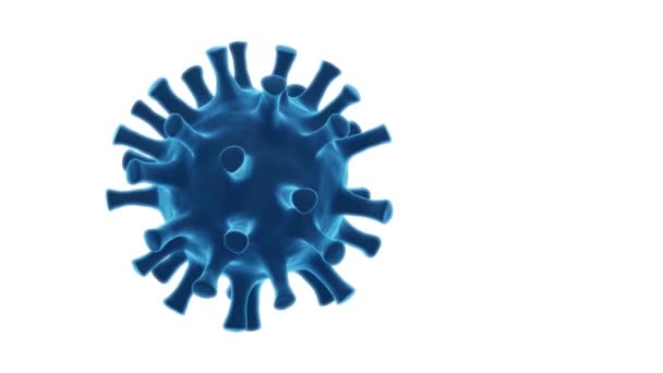 Renderizado Virus Para Coronavirus Covid Conceptos Sobre Fondo Blanco — Vídeos de Stock