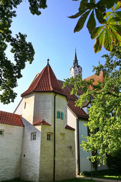 Schrobenhausen Uma Cidade Baviera Com Muitos Pontos Turísticos Históricos — Fotografia de Stock