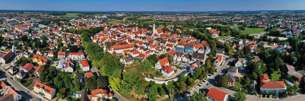 Schrobenhausen Uma Cidade Baviera Com Muitos Pontos Turísticos Históricos — Fotografia de Stock