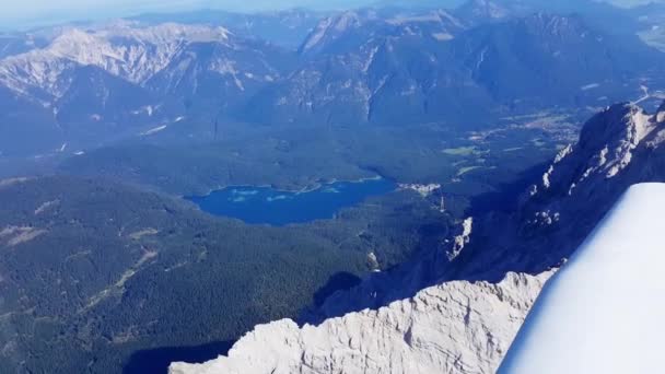 Alpesi Repülés Zugspitze Felett — Stock videók