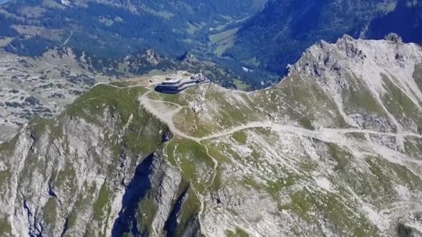 Höhenflug Über Das Nebelhorn — Stockvideo