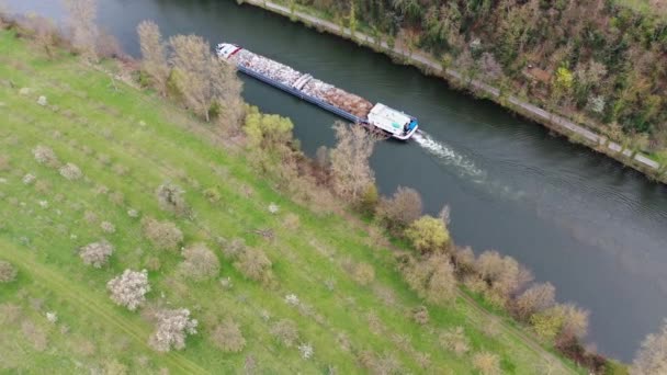Drone Video Peste Colier Lângă Heilbronn — Videoclip de stoc