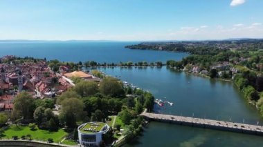 Lindau 'dan adada manzaralı İHA videosu.