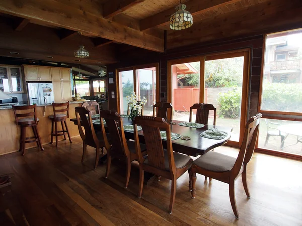 Waimanalo Beach house yemek odası — Stok fotoğraf