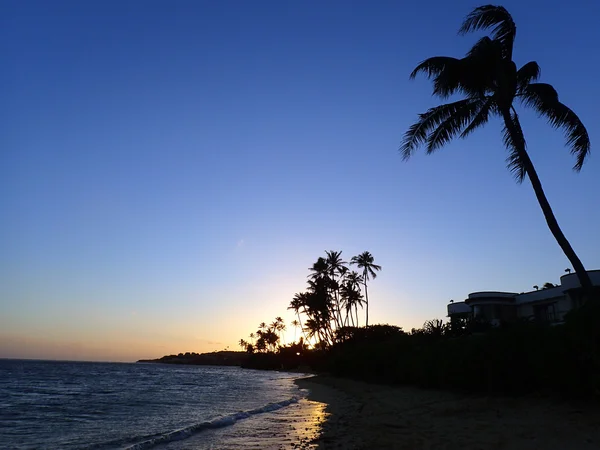 Sunset on Kahala Beach — Stock Photo, Image
