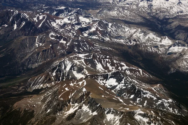 Vista aérea de las montañas de Sierra Nevada —  Fotos de Stock