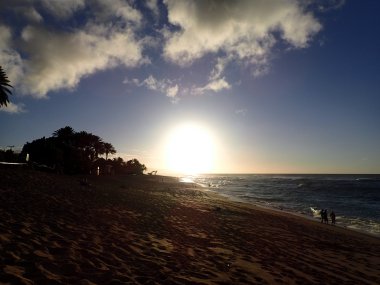 Günbatımı Sunset Beach üzerinde okyanus 
