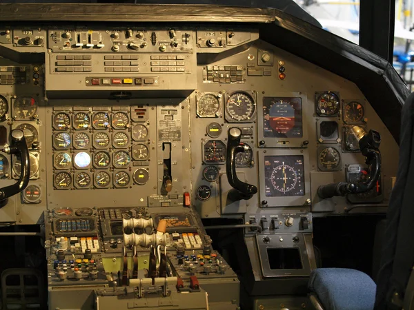 Jet aircraft cockpit Equipment — Stock Photo, Image