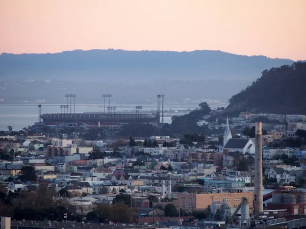 San Francisco Kalifornien November 2011 Flygfoto Highway Grannskap Och Candlestick — Stockfoto