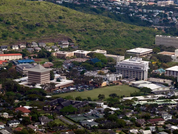 Honolulu April 2013 Aerial View Landmark Mid Pacific Institute University — Stock Photo, Image