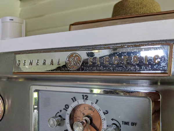 Hanalei Hawaii April 2018 Old General Electric Logo Stove Historic — 스톡 사진