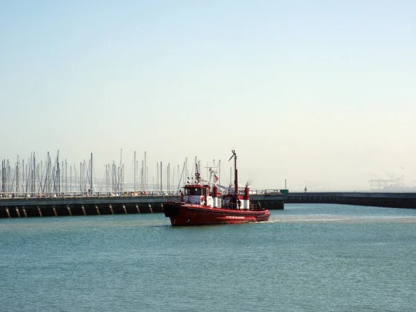 San Francisco Californie Juin 2009 Bateau Pompiers Sffd Passe Devant — Photo