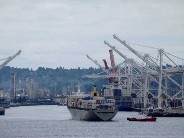 Seattle Juni 2016 Matson Shipping Boot Aus Dem Hafen Von — Stockfoto