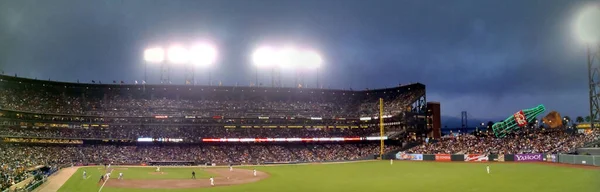 San Francisco Settembre 2010 Partita Baseball Dei Giants Notte Con — Foto Stock