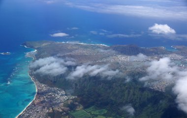 waimanalo, rock Island, hawaii kai Town, koko hea havadan görünümü