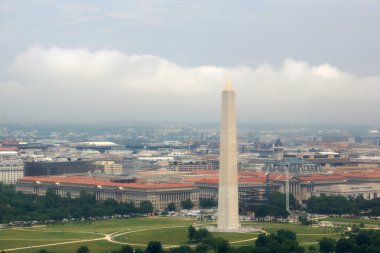 washington Mall Washington Anıtı havadan görünümü
