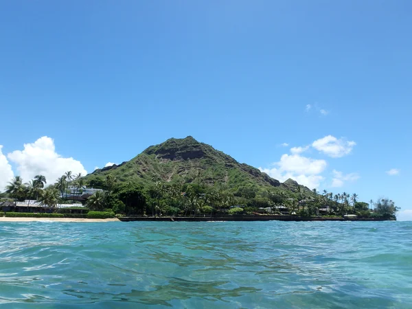 Strand, makalei beach park, en diamondhead — Stockfoto