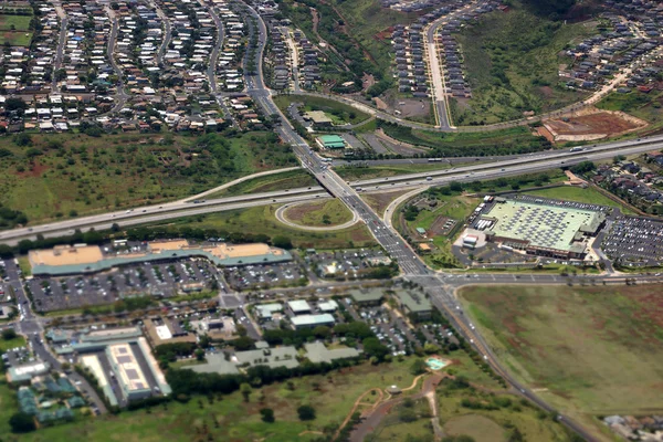 Aerial of Highway interchange — Stock Photo, Image