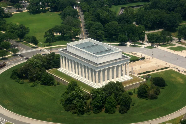 Letecká lincon památník ve Washingtonu, DC. — Stock fotografie