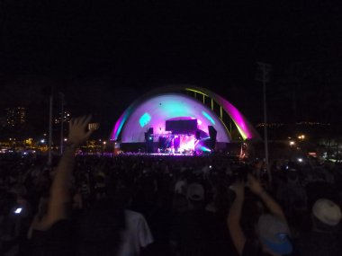 insanlar el hava içine soya konser sırasında kaldırma.