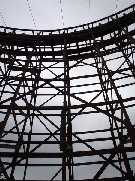 Wooden Roller Coaster — Stock Photo, Image