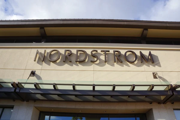 Nordstrom department store sign  at the Ala Moana Center — Stock Photo, Image