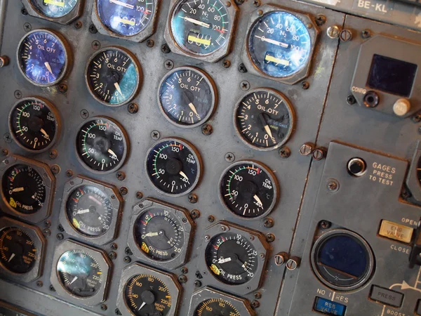 Equipo de cabina de avión Retro Jet —  Fotos de Stock