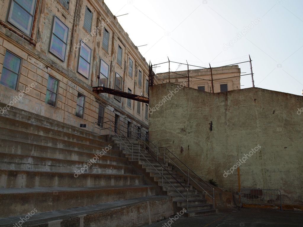 Staircase leading from Prison yard into old Prison building on A