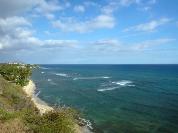 Diamond Head Beach, zwartpunt en Koko Head Crater — Stockfoto