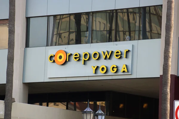 CorePower Yoga Studio Firma en Hollywood boulevard — Foto de Stock