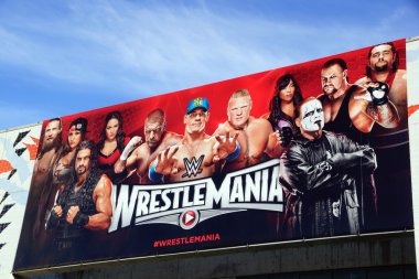 Wrestlemania 31 işareti tarafında Mcenery Kongre Merkezi