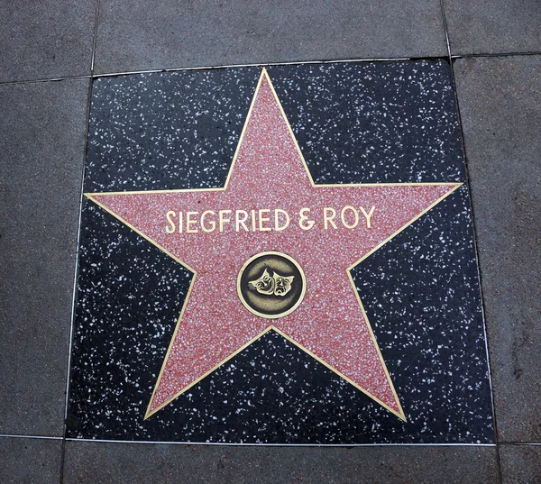 Siegfried & Roy star in Hollywood Walk of Fame — Stock Photo, Image