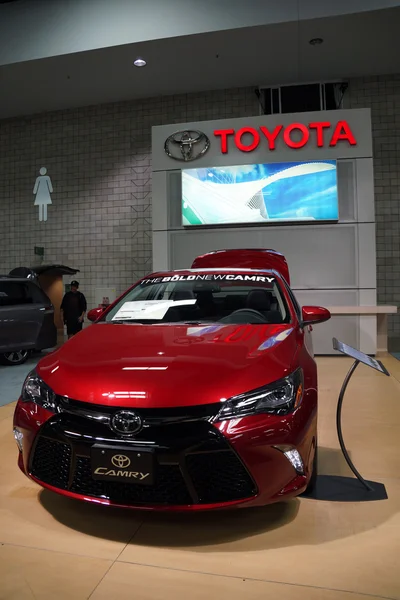 The bold new Toyota Camry car on display — Stock Photo, Image