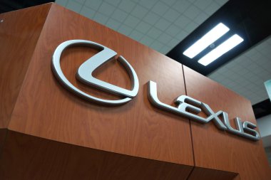 Lexus Logo ahşap tahıl paneller üzerine