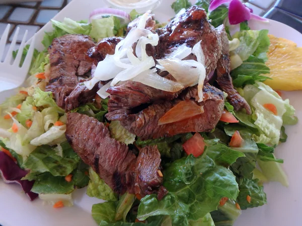 Steaksalat in Nahaufnahme — Stockfoto