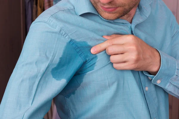 Problem with sweating - hyperhidrosis — Stock Photo, Image