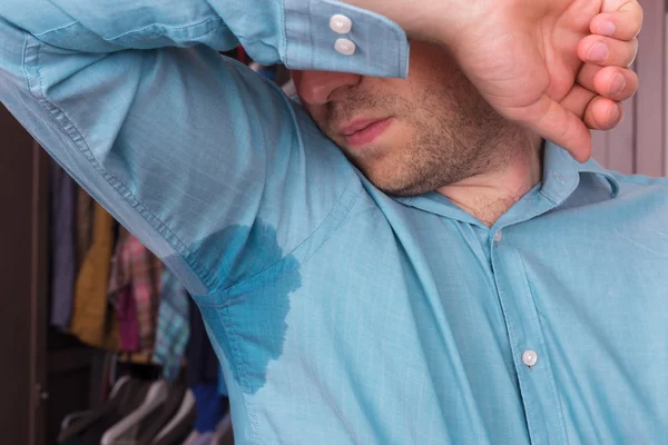 Problem with sweating - hyperhidrosis — Stock Photo, Image