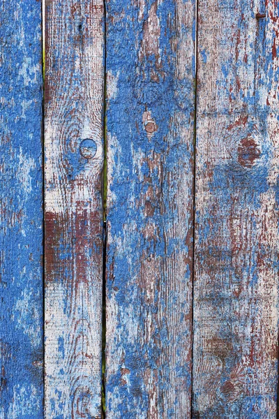 Ošuntělé modré dřevěné pozadí — Stock fotografie