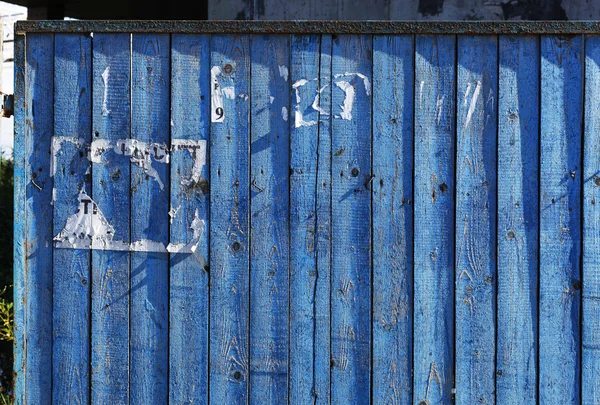 Fond en bois bleu pour présentations ou publicité — Photo