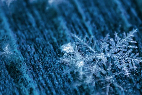 Schneeflocken schweben in einem staubigen Raum. — Stockfoto