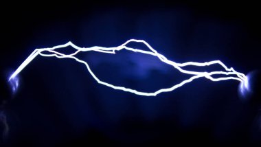 Bu havada yapay olarak yaratılmış bir elektrik boşalması..