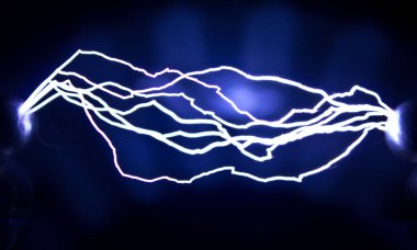 Bu havada yapay olarak yaratılmış bir elektrik boşalması..