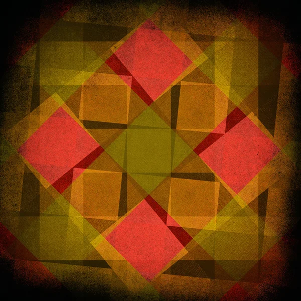 Vintage diamonds and squares pattern — Stock Photo, Image