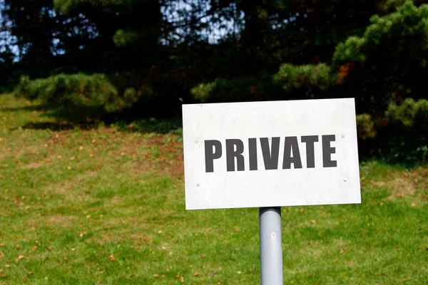 Private Signpost — Stock Photo, Image